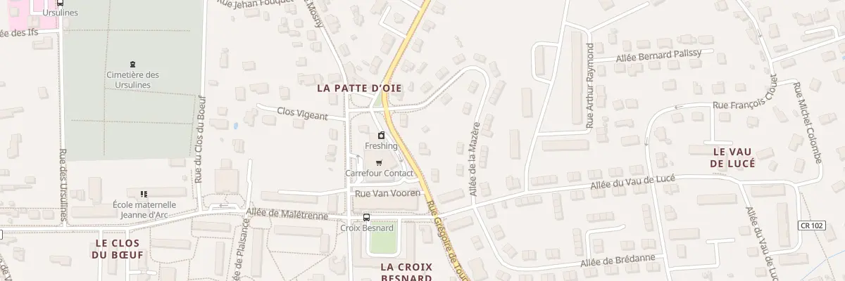 Plan du 45 Rue Grégoire de Tours à Amboise