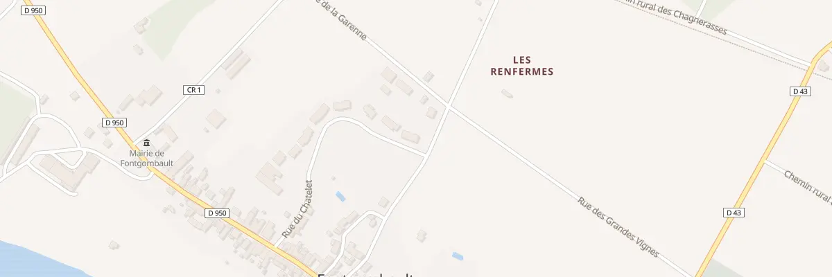 Plan du 25 Rue du Chatelet à Fontgombault