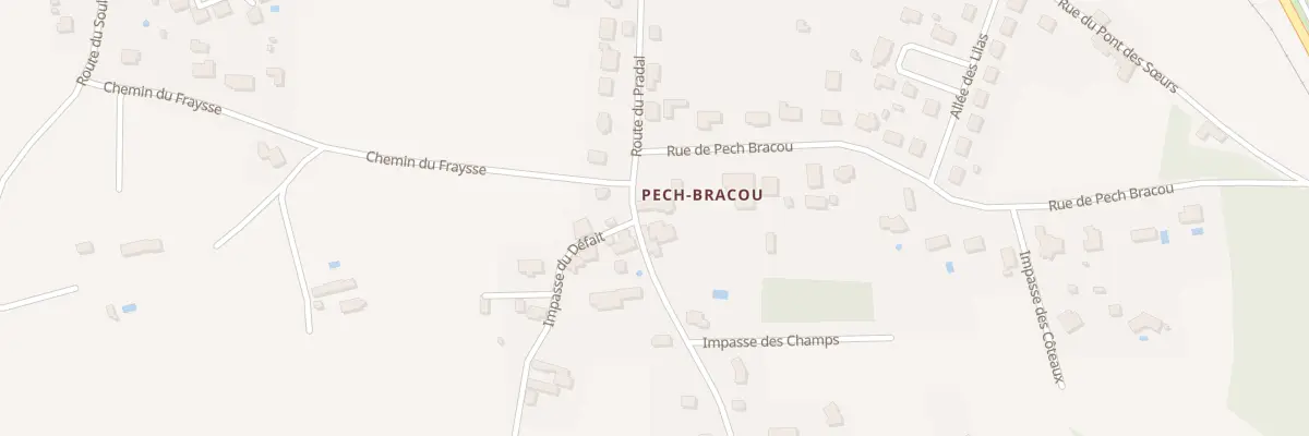 Plan du 341 Rte du Pradal à Siorac-en-Périgord