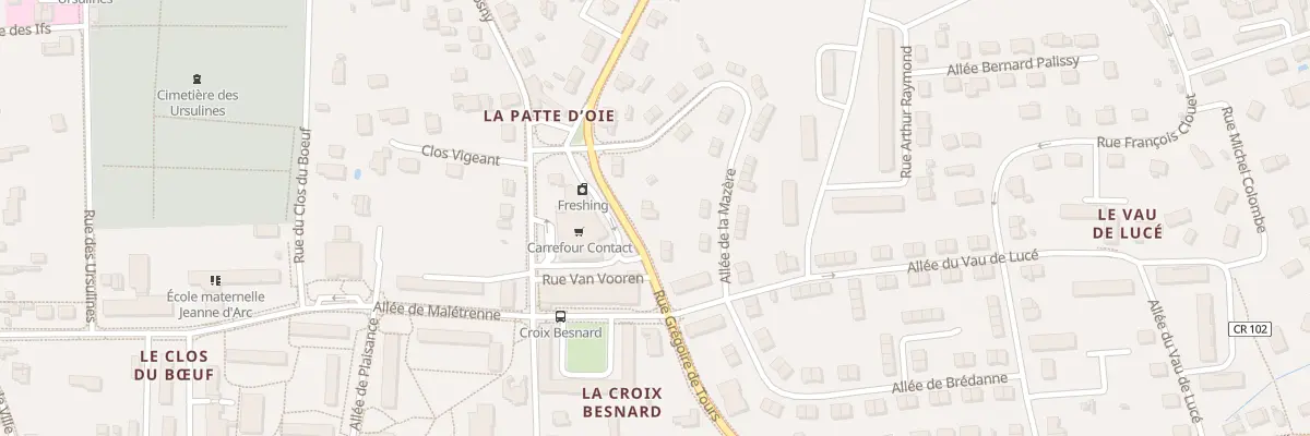 Plan du 47 Rue Grégoire de Tours à Amboise