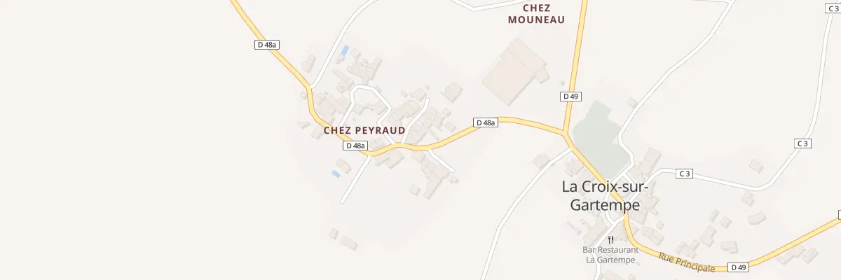 Plan du 5055 Chez Peyraud à La Croix-sur-Gartempe