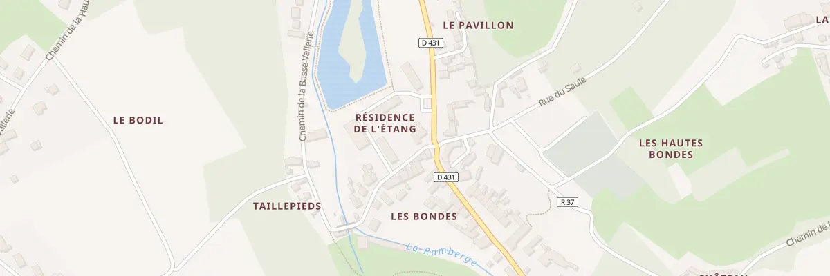 Plan du 2 Che de la Basse Vallerie à Pocé-sur-Cisse