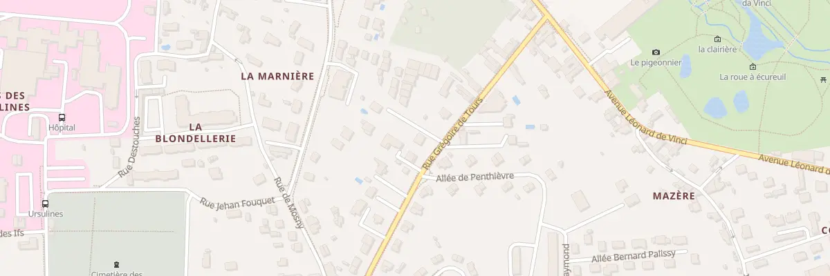 Plan du 16B Rue Grégoire de Tours à Amboise