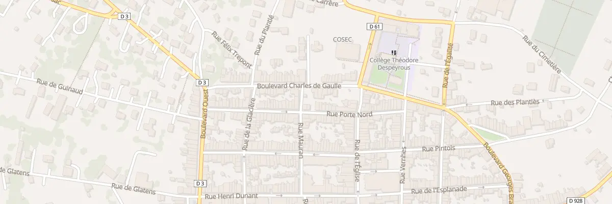 Plan du 36 Rue Porte Nord à Beaumont-de-Lomagne