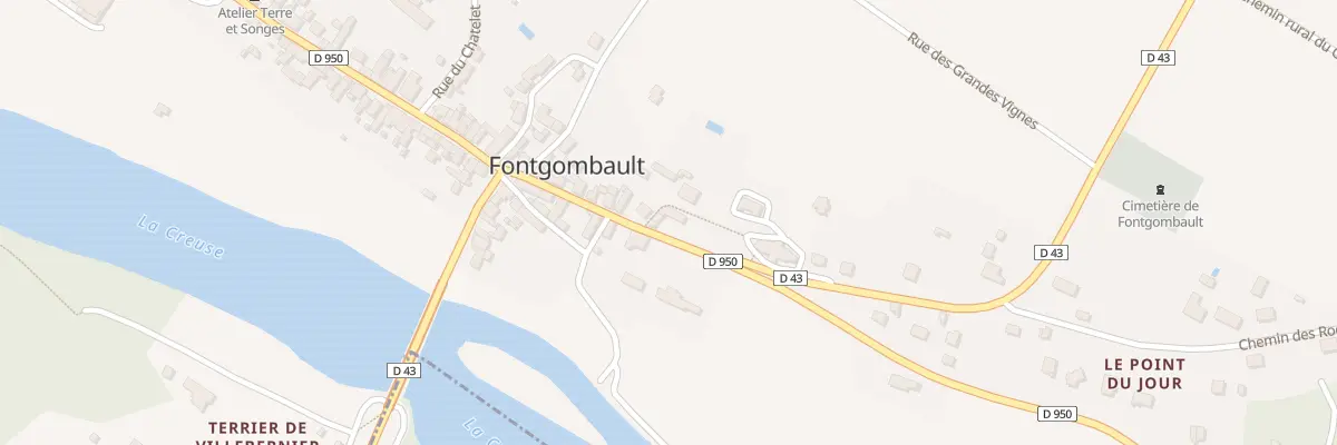 Plan du 19 Rue du Blanc à Fontgombault