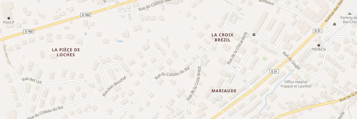Plan du 8 Rue du Coteau du Roi à Loches