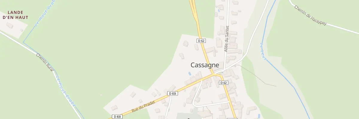 Plan du 3 Rte de Mazères à Cassagne