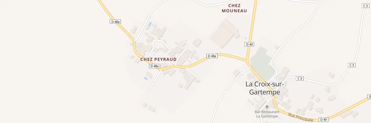 Plan du 12 Chez Peyraud à La Croix-sur-Gartempe