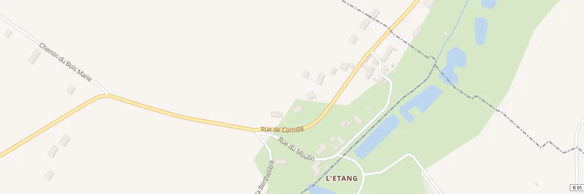 Plan du 1B Rue de Cornillé à Chanceaux-près-Loches