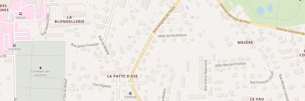 Plan du 27 Rue Grégoire de Tours à Amboise