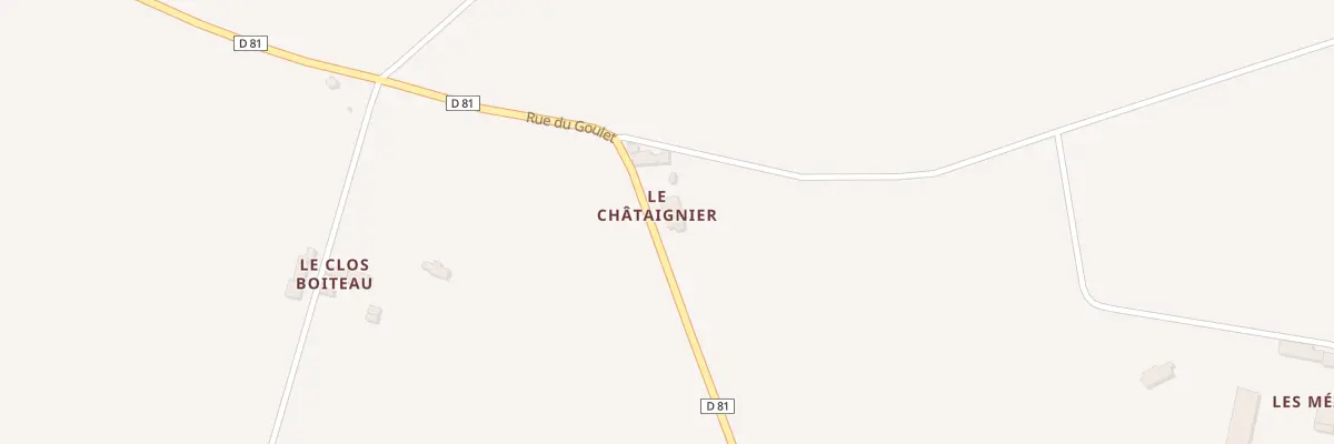 Plan du 79 Le Chataignier à Saint-Marc-du-Cor