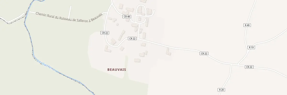 Plan du 5 Beauvais à Concremiers
