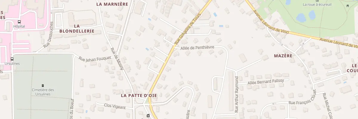 Plan du 23 Rue Grégoire de Tours à Amboise