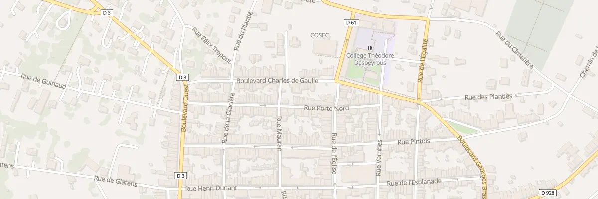 Plan du 28 Rue Porte Nord à Beaumont-de-Lomagne