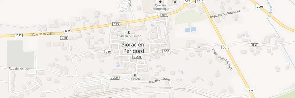 Plan du 2 Rue du Château à Siorac-en-Périgord