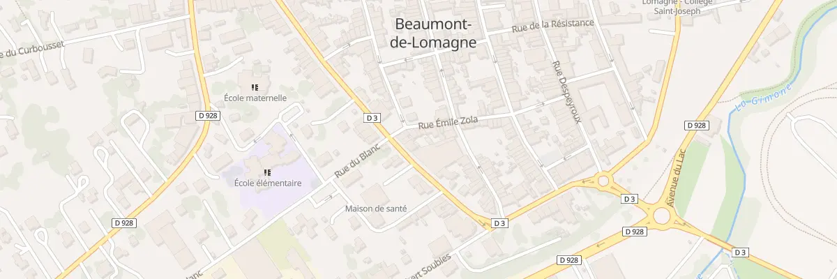 Plan du 23 Rue Emile Zola à Beaumont-de-Lomagne