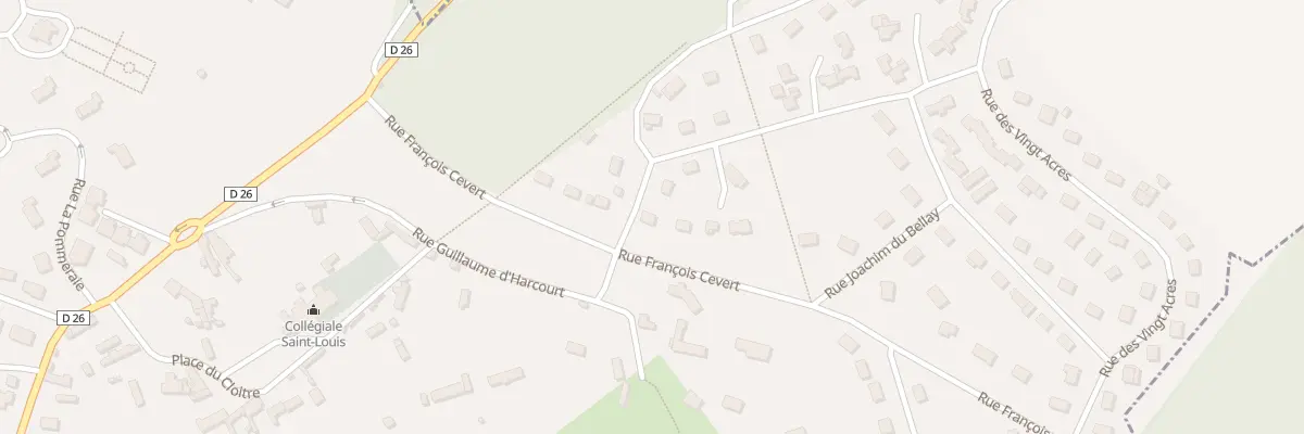 Plan du 2 Rue du Bois des Chanoines à La Saussaye