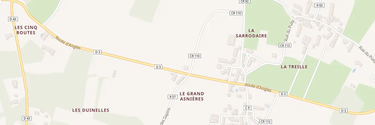 Plan du 8 Rte d’Angles à Sauzelles