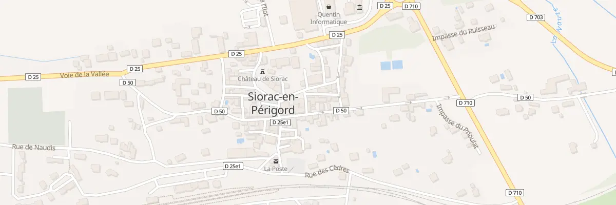 Plan du 199A Rue du Château à Siorac-en-Périgord