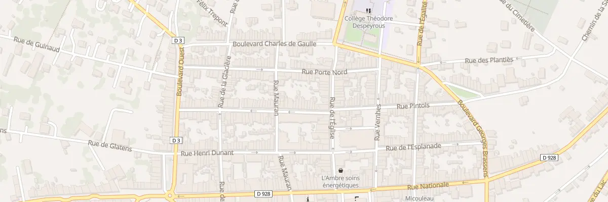 Plan du 16 Rue Camille Carrié à Beaumont-de-Lomagne