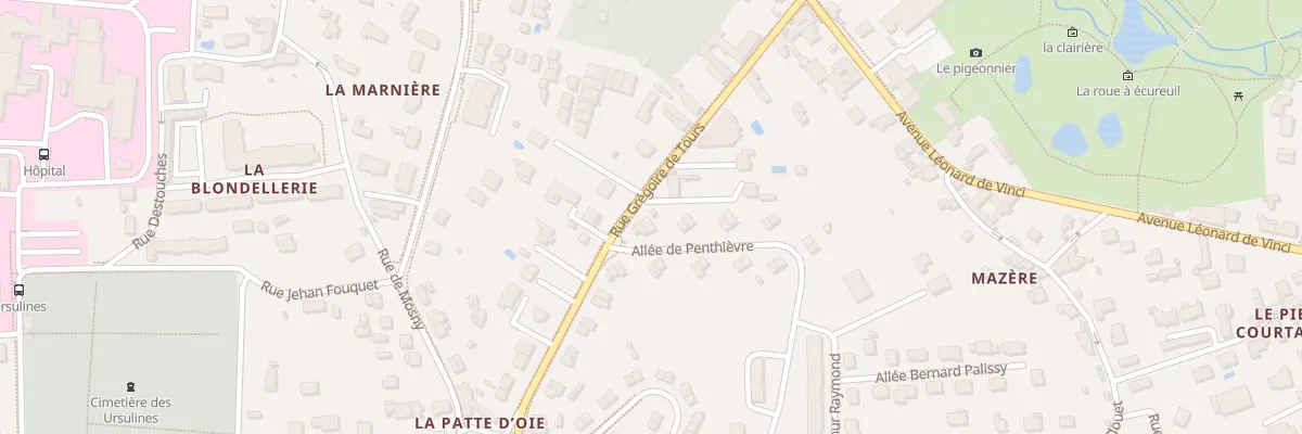 Plan du 17 Rue Grégoire de Tours à Amboise