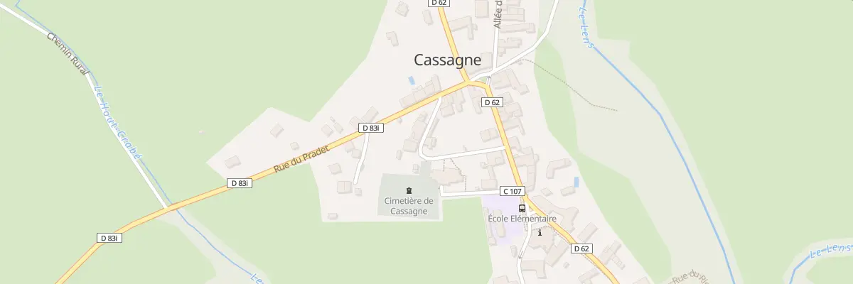 Plan du 3 Carrelot de l’Eglise à Cassagne
