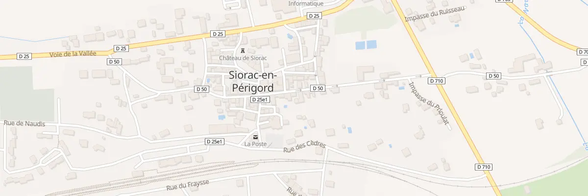 Plan du 246 Rue de Séguinou à Siorac-en-Périgord
