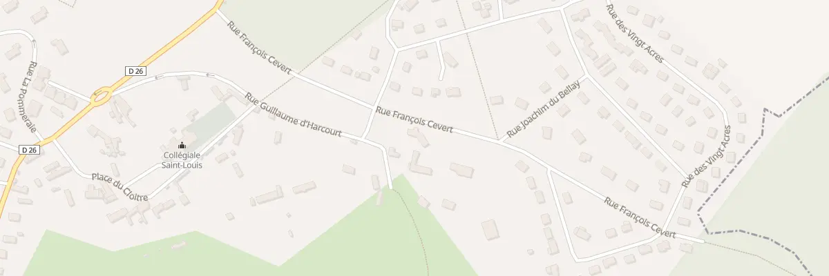 Plan du 2 Rue François Cevert à La Saussaye