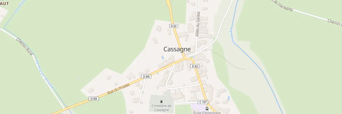 Plan du 2 Rue du Pradet à Cassagne