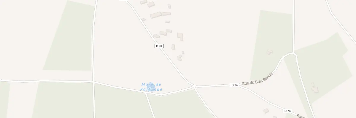 Plan du 46 Rte de la Bonneville à Ferrières-Haut-Clocher