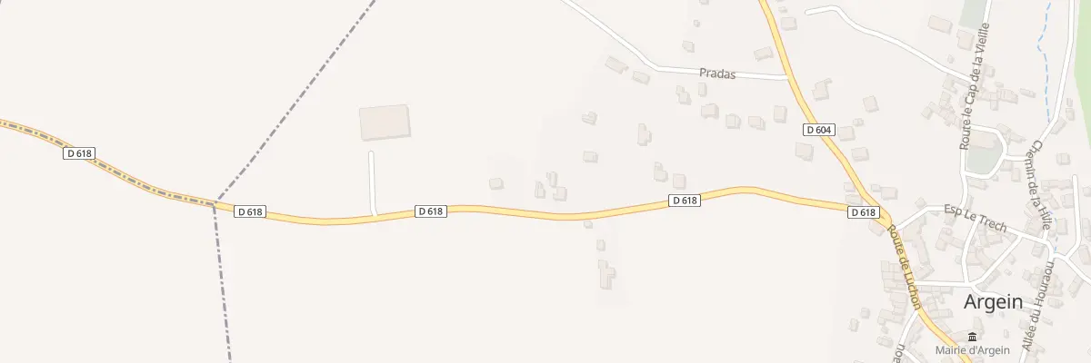 Plan du 56 Rte de Luchon à Argein