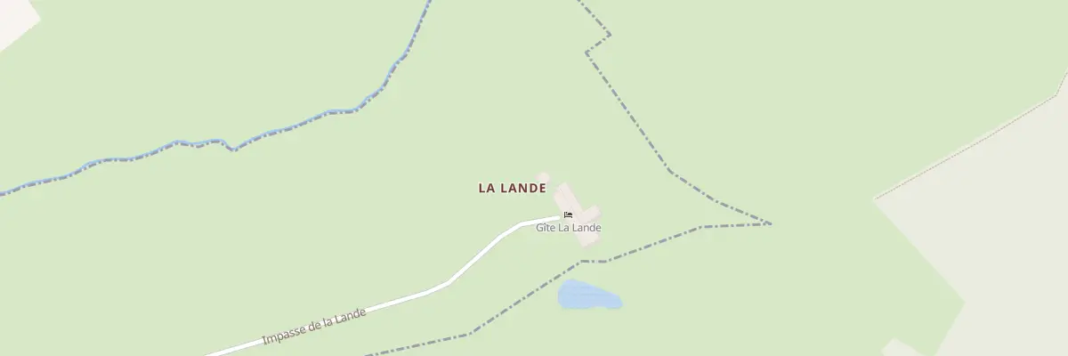 Plan du 186 La Lande à Firbeix