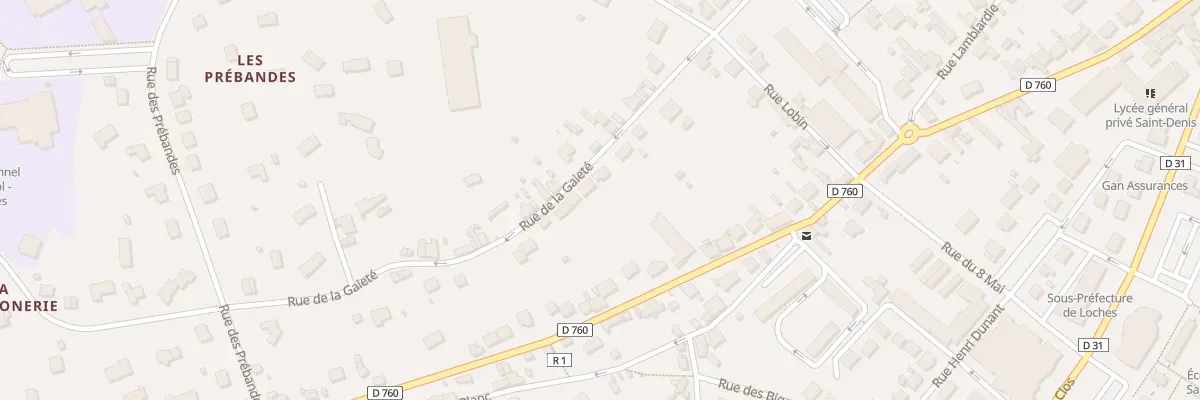 Plan du 37 Rue de la Gaité à Loches