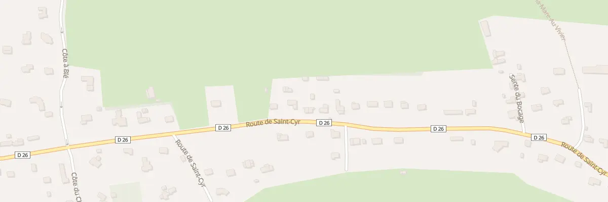 Plan du 47 Rte de Saint Cyr à La Saussaye