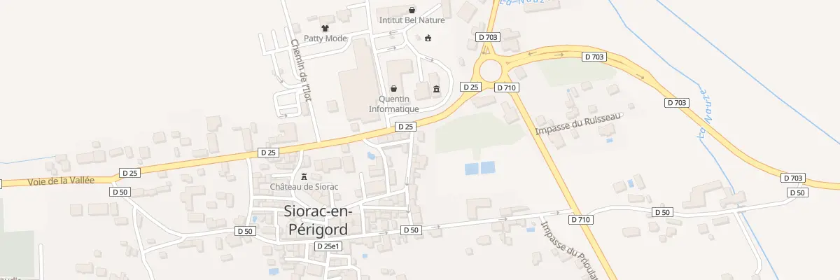 Plan du 1 Rue des Castels à Siorac-en-Périgord