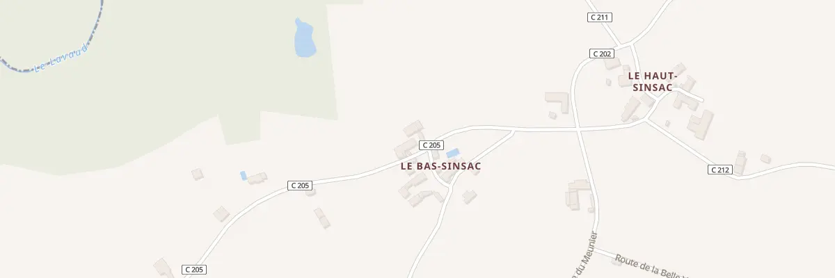 Plan du 36 Le Bas Sinsac à Nanthiat