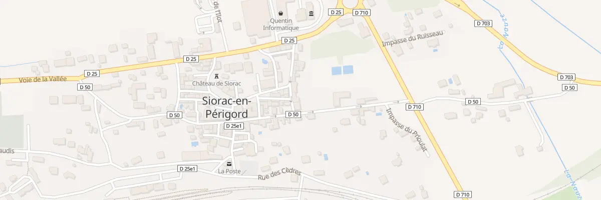 Plan du 213 Rue des Savetiers à Siorac-en-Périgord