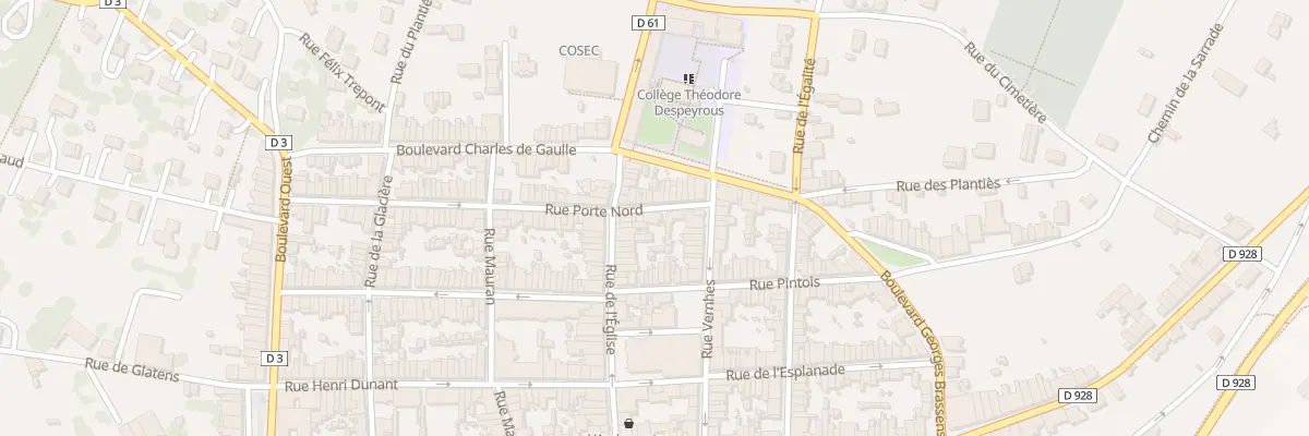 Plan du 3 Rue Porte Nord à Beaumont-de-Lomagne