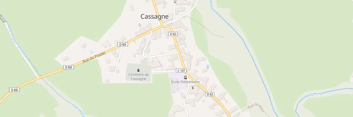 Plan du 10 Rue de la Mairie à Cassagne