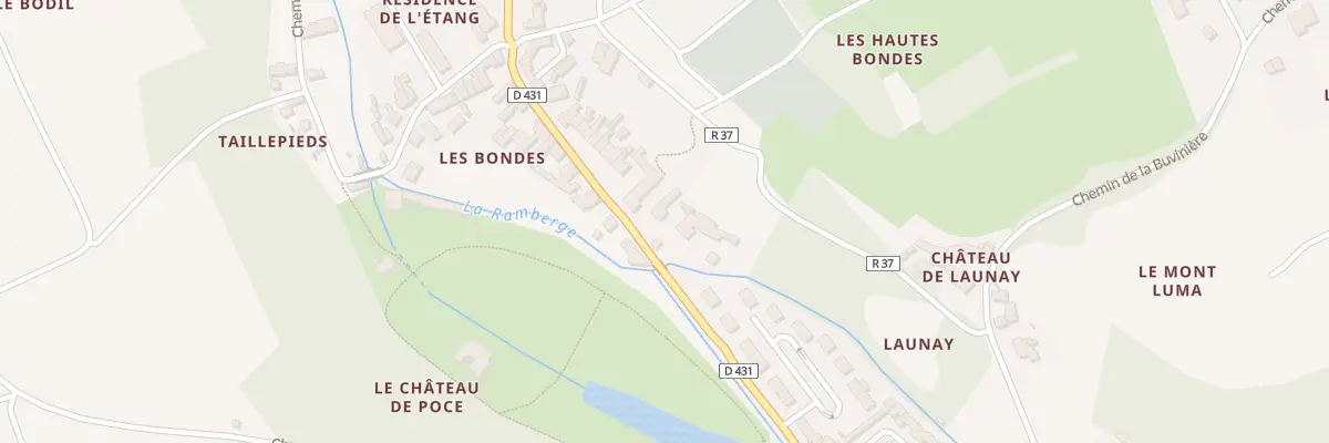 Plan du 36 Rte de Saint-Ouen-les-Vignes à Pocé-sur-Cisse