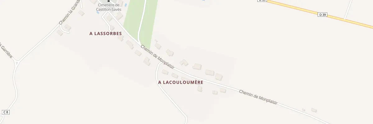 Plan du 13 Chem de Monplaisir à Castillon-Savès