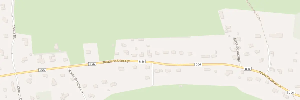 Plan du 51 Rte de Saint Cyr à La Saussaye
