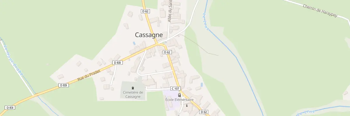 Plan du 7 Rue de la Mairie à Cassagne