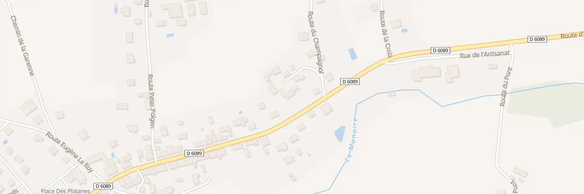 Plan du 218 Le Bourg Haut Est à Fossemagne