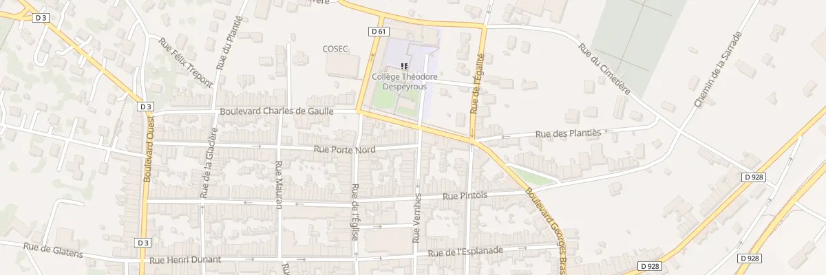 Plan du 2 Rue Porte Nord à Beaumont-de-Lomagne