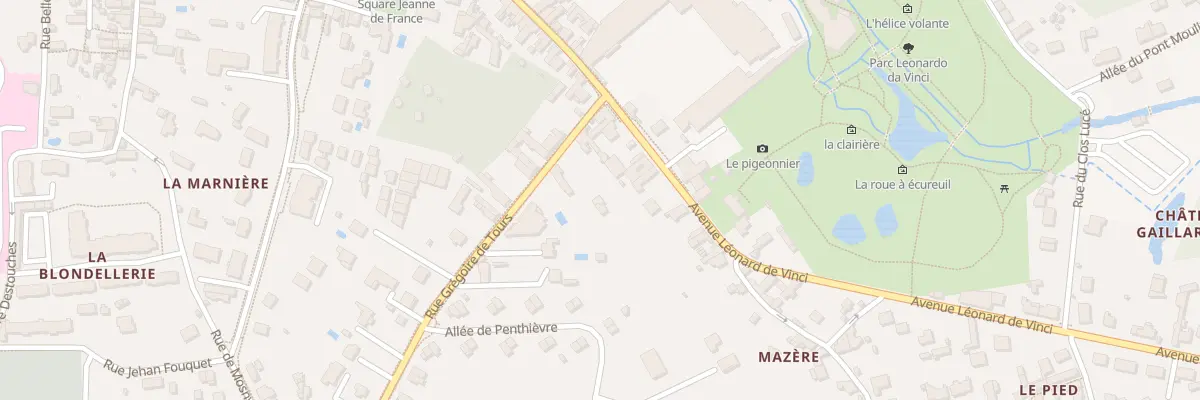 Plan du 5 Rue Grégoire de Tours à Amboise