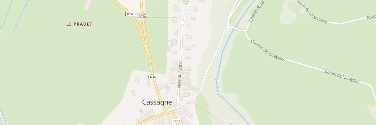 Plan du 18 All du Santet à Cassagne