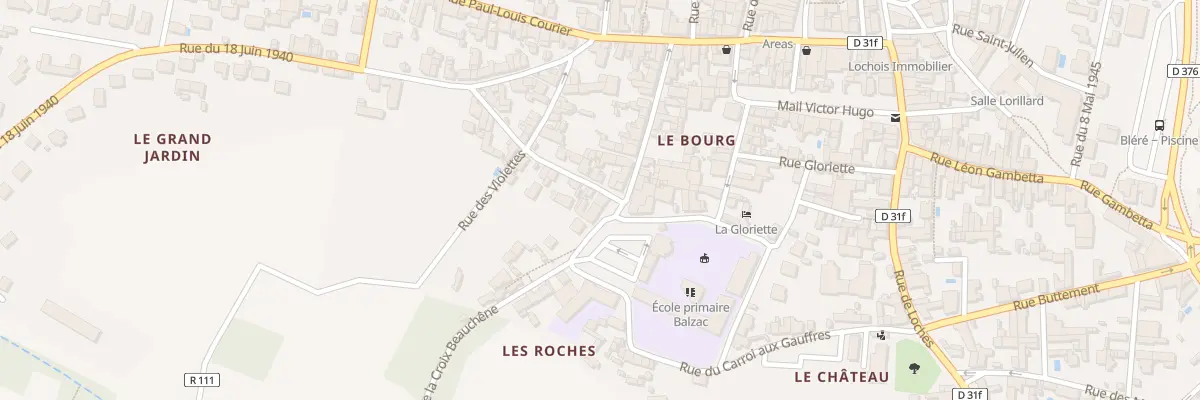 Plan du 2 Rue du Grand Jardin à Bléré