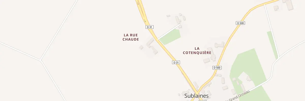 Plan du 57 La Rue Chaude à Sublaines