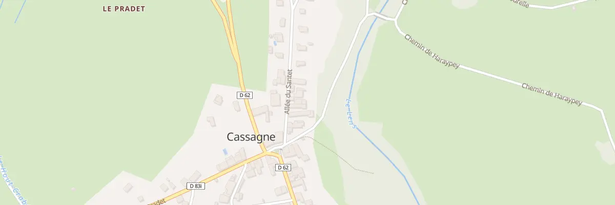Plan du 12 All du Santet à Cassagne
